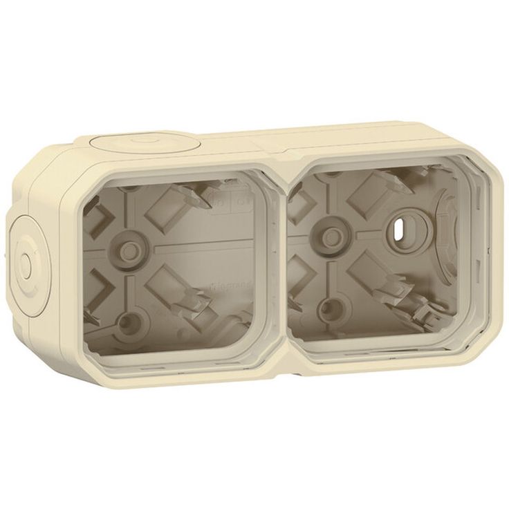 Pintakotelo Legrand Plexo 2-osainen IP55 4 kalvoläpivientiä, beige
