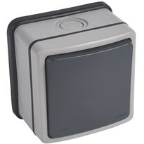 Vaihtokytkin Legrand Plexo 66 20 A IP66 pinta, harmaa