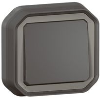 Vaihtokytkin Legrand Plexo 10 A IP55 uppo, antrasiitti