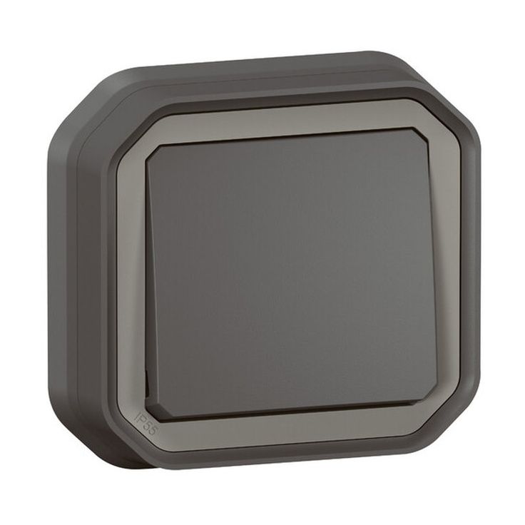 Vaihtokytkin Legrand Plexo 10 A IP55 uppo, antrasiitti