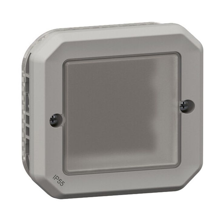 Adapteri Legrand Plexo Mosaic- ja Arteor-tuotteille IP55 uppo kalvolla, harmaa