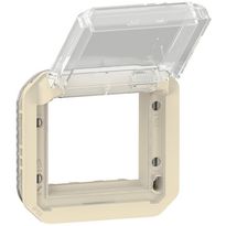 Adapteri Legrand Plexo Mosaic-tuotteille, läpinäkyvällä läpällä, beige