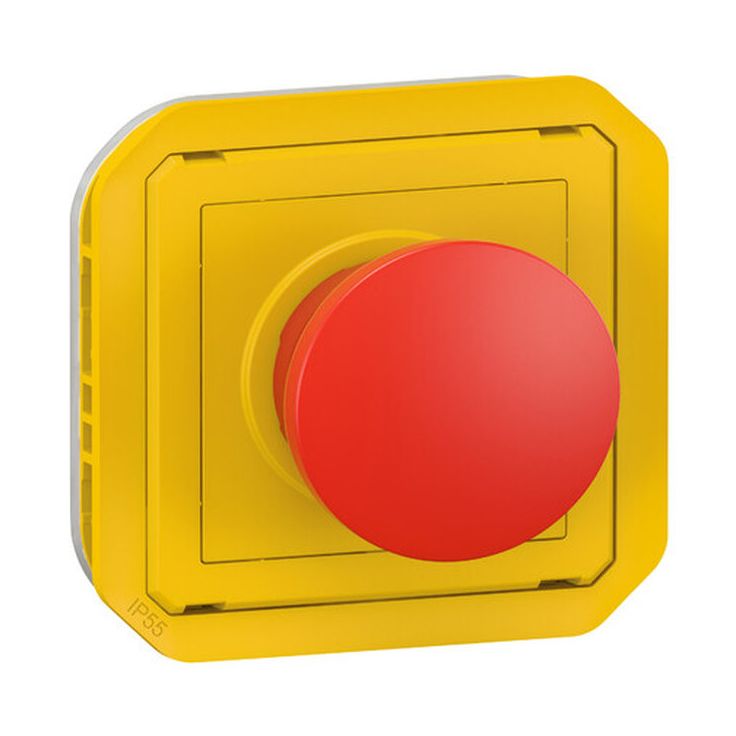 Hätäseispainikemekanismi Legrand Plexo 3 A IP55, keltainen