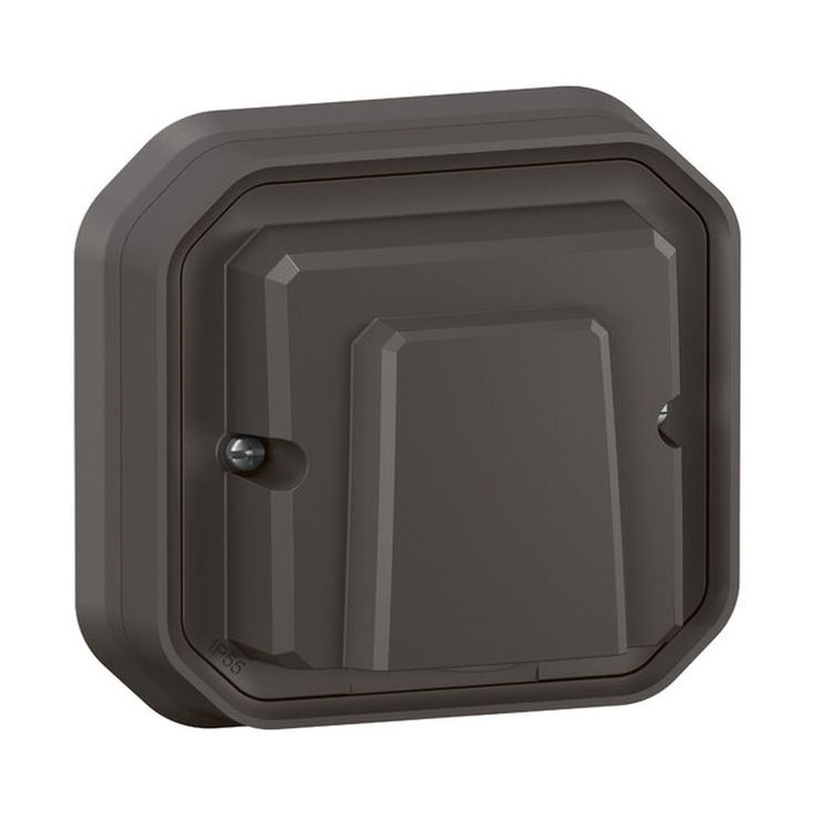 Kaapeliulostulon keskiölevy Legrand Plexo 20 A 3-napaisella ruuviliittimellä Ø5–13 mm IP55 uppo, antrasiitti