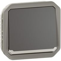 Vaihtokytkinmekanismi Legrand Plexo merkkivalolla 10 A IP55, antrasiitti