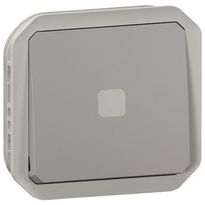 Hakuvalollinen vaihtokytkinmekanismi Legrand Plexo 4 A IP55, harmaa