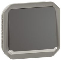Hakuvalollinen painikemekanismi Legrand Plexo 1 NO 10 A IP55, antrasiitti