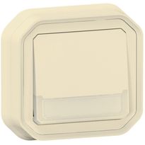 Hakuvalollinen vaihtopainike Legrand Plexo 10 A IP55 uppo 12 V hakuvalolla, beige