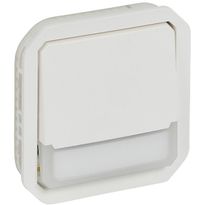 Hakuvalollinen vaihtopainikemekanismi Legrand Plexo 10 A IP55 12 V hakuvalolla, valkoinen