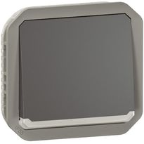 Hakuvalollinen vaihtopainikemekanismi Legrand Plexo 10 A IP55, antrasiitti