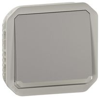 Vaihtopainikemekanismi Legrand Plexo hakuvalolla 10 A IP55, harmaa