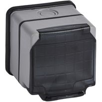 Adapteri Legrand Plexo 66 Mosaic/Arteor 3 moduulia IP66 pinta, harmaa