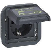 Latauspistorasiamekanismi Legrand Green'Up Plexo 16 A IP55, antrasiitti