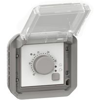 Huonetermostaattimekanismi Legrand Plexo IP55, harmaa/valkoinen