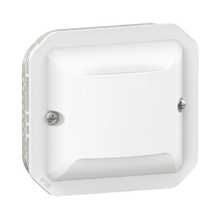 Liiketunnistinmekanismi Legrand Plexo 2-johdin ilman nollaa, 100 W LED, harmaa/valkoinen