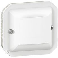 Liiketunnistinmekanismi Legrand Plexo 3-johdin nollalla, 500 W LED, harmaa/valkoinen