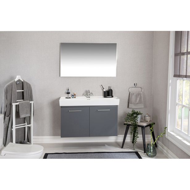 Kylpyhuoneryhmä Linento Bathroom Carlsbad 100 Grey peili