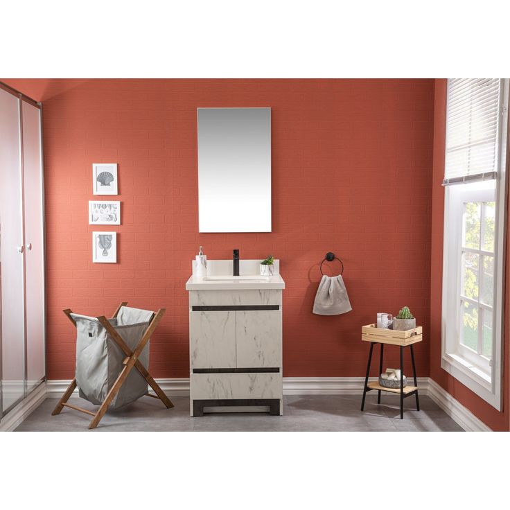 Kylpyhuoneryhmä Linento Bathroom Edisto 24 Black peili