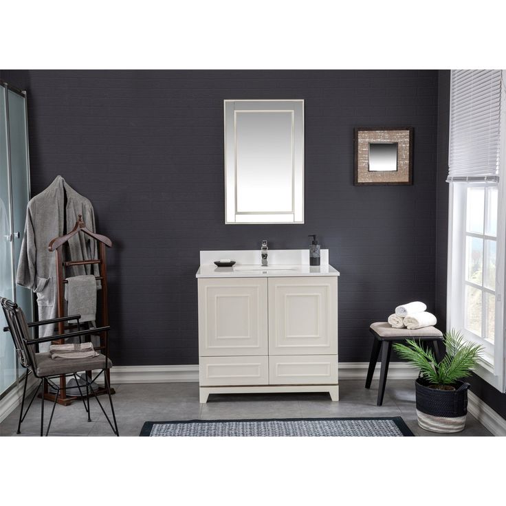 Kylpyhuoneryhmä Linento Bathroom Ohio 36 Cream peili