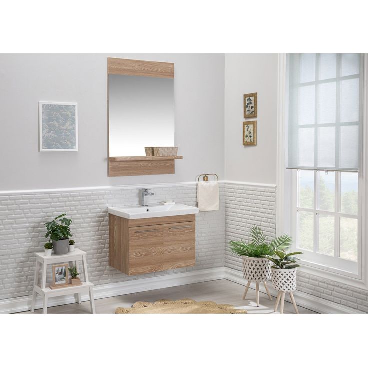 Kylpyhuoneryhmä Linento Bathroom Sequoia 60 White peili