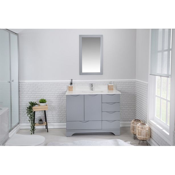 Kylpyhuoneryhmä Linento Bathroom Teton 42 Grey peili