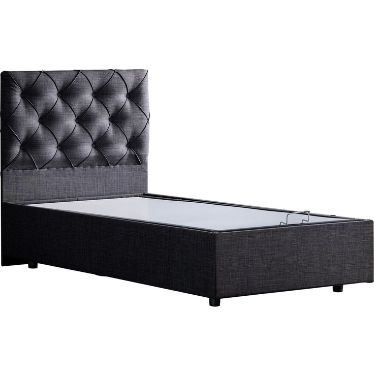 Sänky Linento Furniture Eylul Bb 100x200cm antrasiitti