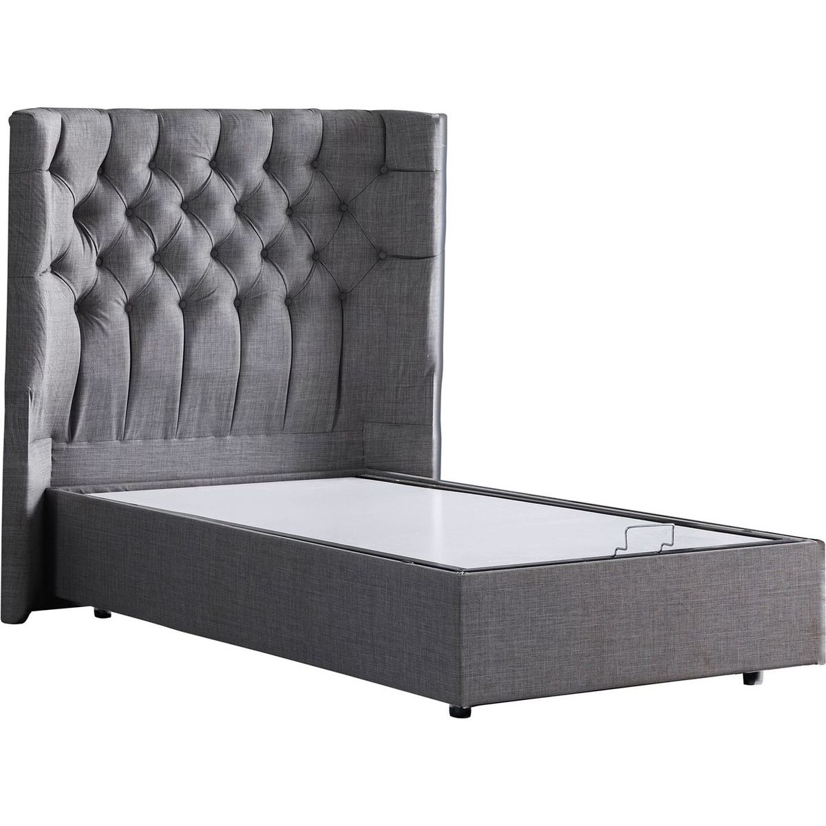 Sänky Linento Furniture Matilda Bb 100x200cm harmaa