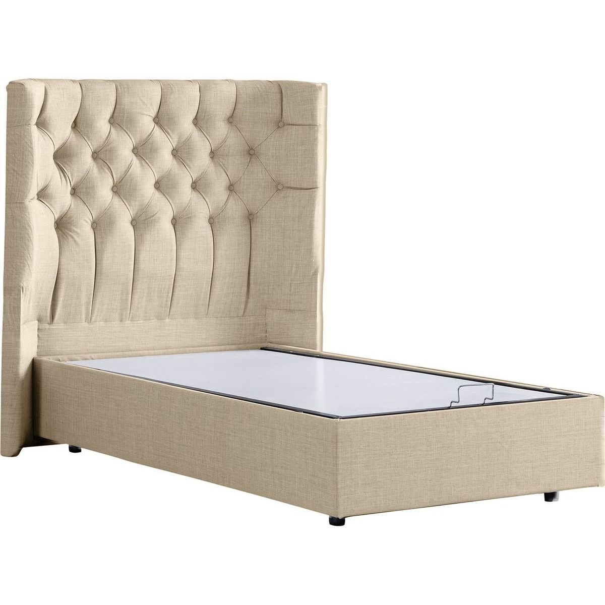 Sänky Linento Furniture Matilda Bb 120x200cm kerma