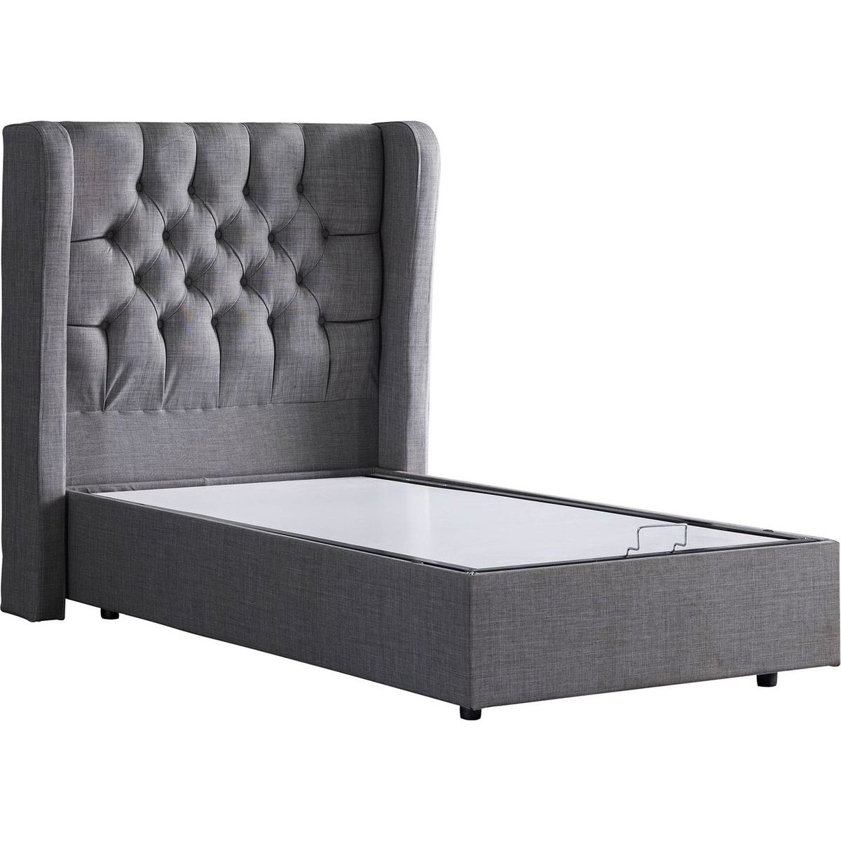 Sänky Linento Furniture Riga Bb 90x200cm harmaa