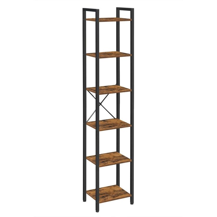 Kirjahylly Linento Furniture Lucas 6, ruskea