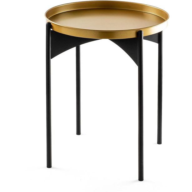 Apupöytä Linento Furniture SHB-002, musta/kulta