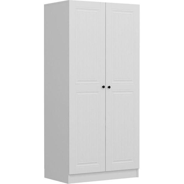 Vaatekaappi Linento Furniture Kale 210x90cm valkoinen