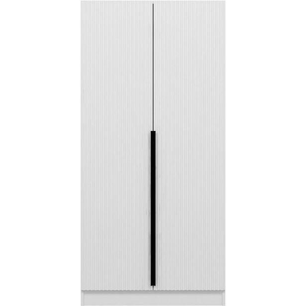 Vaatekaappi Linento Furniture Kale Plus 210x90cm valkoinen