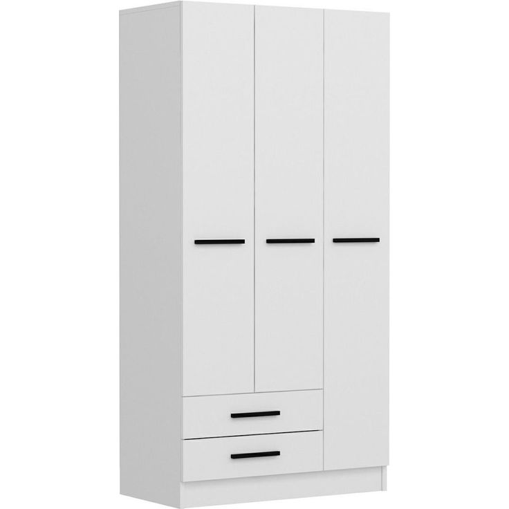 Vaatekaappi Linento Furniture Polo 180x135cm valkoinen