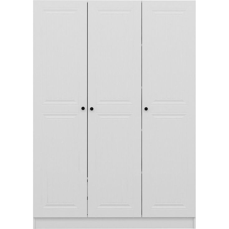 Vaatekaappi Linento Furniture Kale 2258 210x135cm valkoinen