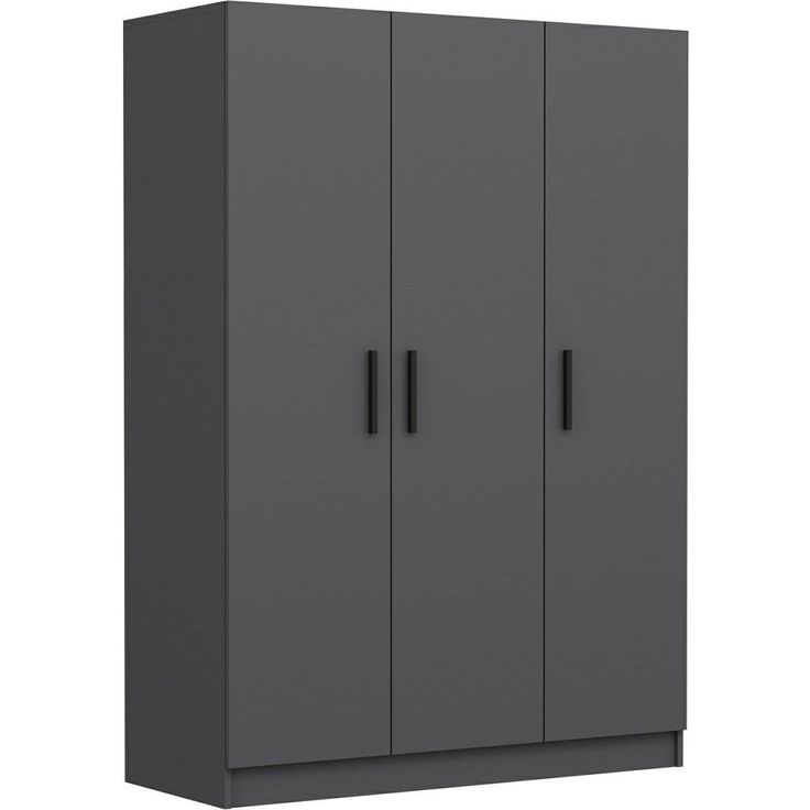 Vaatekaappi Linento Furniture Kale 2265 190x135cm antrasiitti
