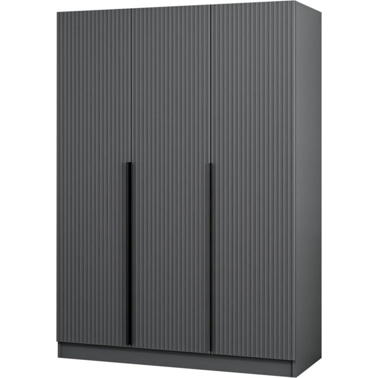 Vaatekaappi Linento Furniture Kale 2287 210x135cm antrasiitti