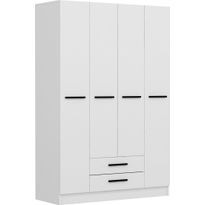 Vaatekaappi Linento Furniture Kale 2292 180x180cm valkoinen