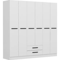 Vaatekaappi Linento Furniture Polo 180x180cm valkoinen