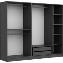 Walk-in closet Linento Furniture Kale 210x225cm ilman ovia eri värejä