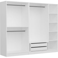 Walk-in closet Linento Furniture Kale 210x225cm valkoinen
