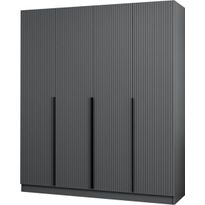 Vaatekaappi Linento Furniture Kale Plus 210x180cm eri värejä