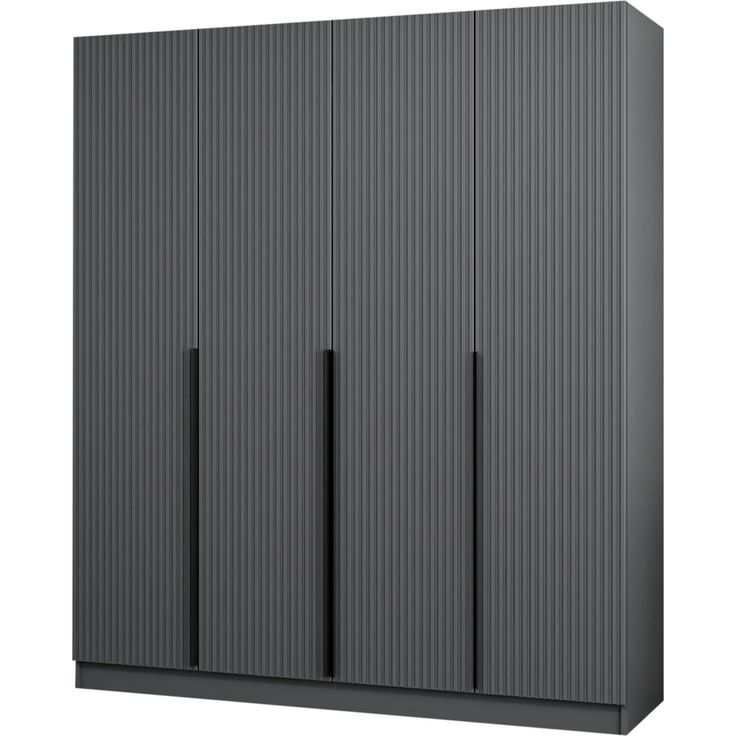 Vaatekaappi Linento Furniture Kale Plus 7774 210x180cm antrasiitti