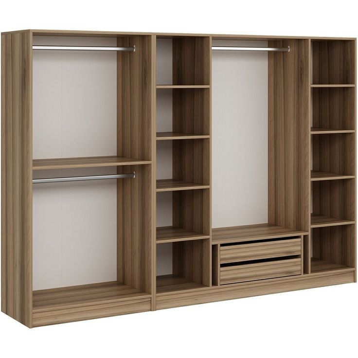 Vaatekaappi Linento Furniture Kale 7540 190x270cm ruskea
