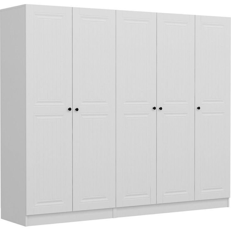 Vaatekaappi Linento Furniture Kale 4773 210x225cm valkoinen