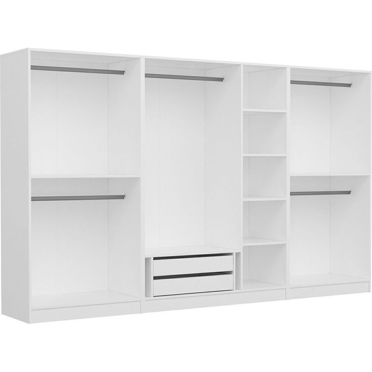 Vaatekaappi Linento Furniture Kale 4931 190x315cm valkoinen