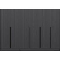 Vaatekaappi Linento Furniture Kale Plus 210x270cm 2 vetolaatikkoa eri värejä
