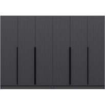 Vaatekaappi Linento Furniture Kale Plus 210x270cm 4 vetolaatikkoa eri värejä