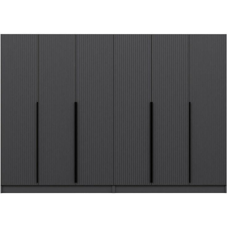 Vaatekaappi Linento Furniture Kale Plus 7777 210x270cm antrasiitti