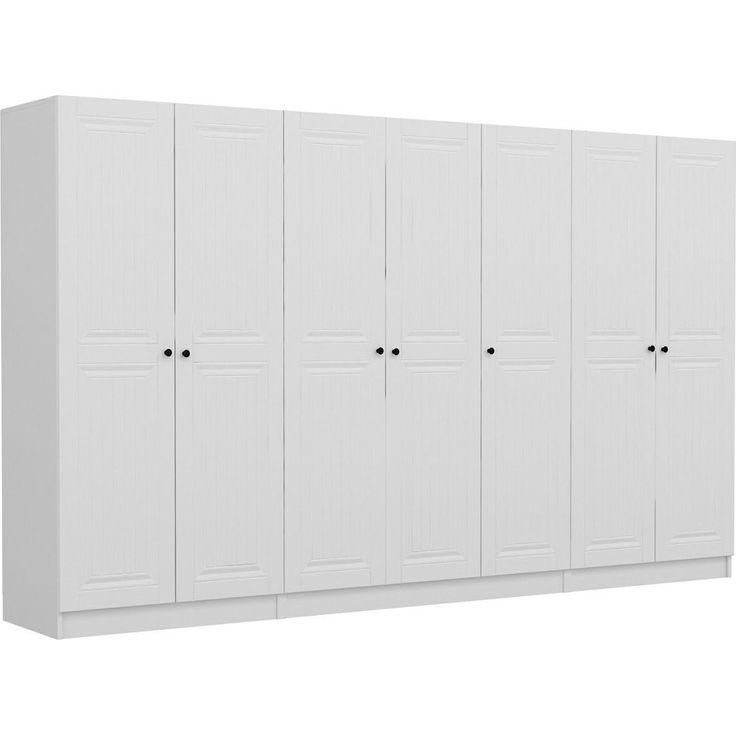 Vaatekaappi Linento Furniture Kale Mebran 4776 210x315cm valkoinen